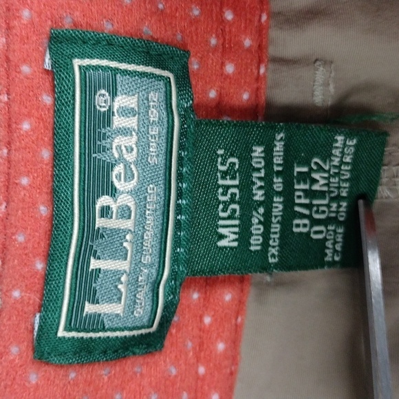 L.L. Bean Khaki Nylon Mid Rise Zip Away Short Pant Combo Straight Leg Cargo Pant - Picture 6 of 13